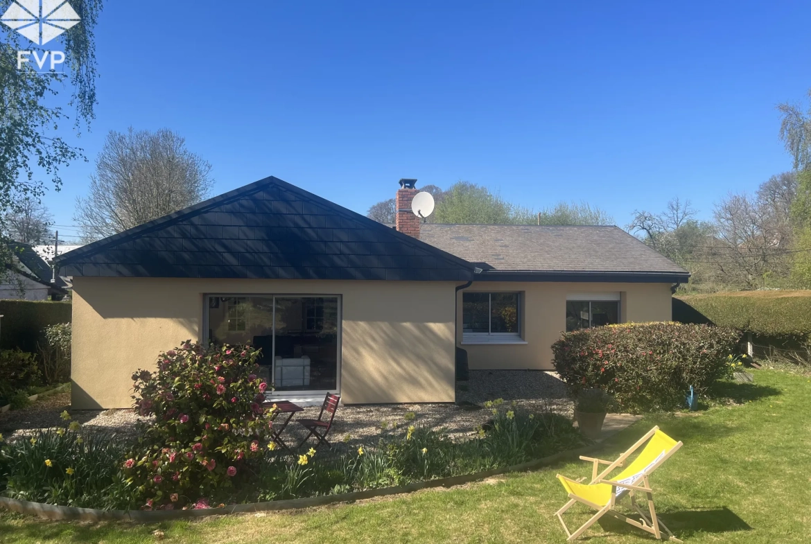 Maison de village récente avec garage, 160 m², terrain clos, proche Yvetot et Fauvillé en Caux 