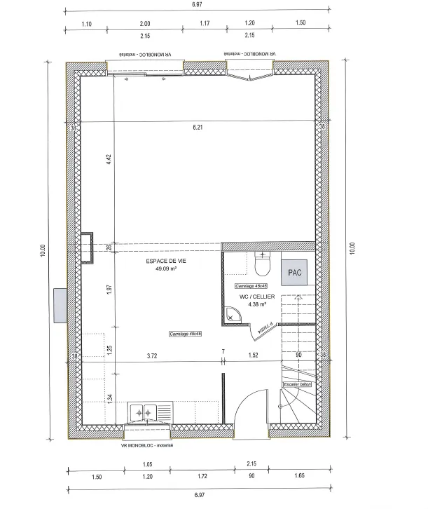 Terrain constructible de 393 m² à Triel-sur-Seine avec permis de construire validé 