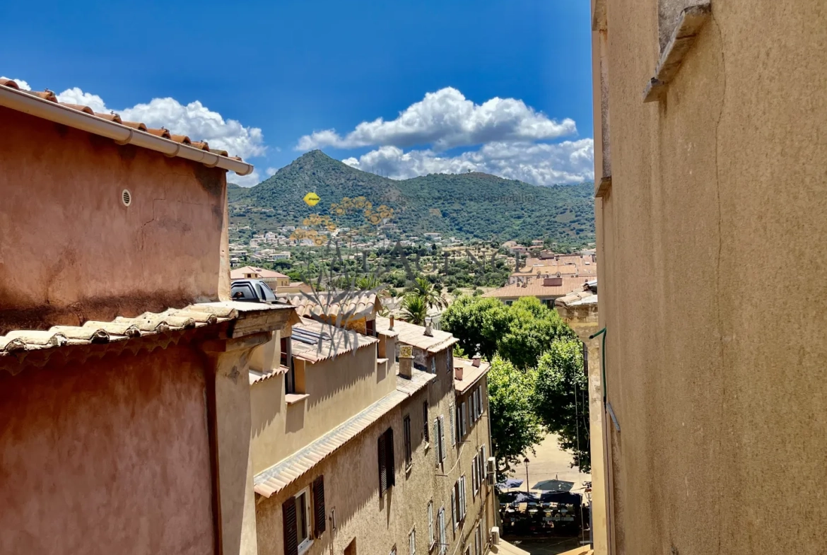 Appartement T2 à Vendre au Centre de L'Ile Rousse avec Terrasse 