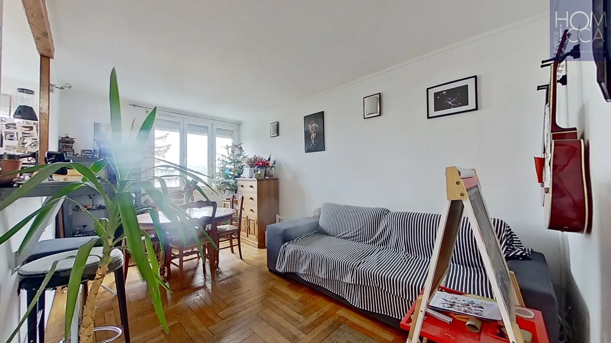 Appartement T3 de 54,31 m² avec vue dégagée sur la Saône à Lyon 4ème 