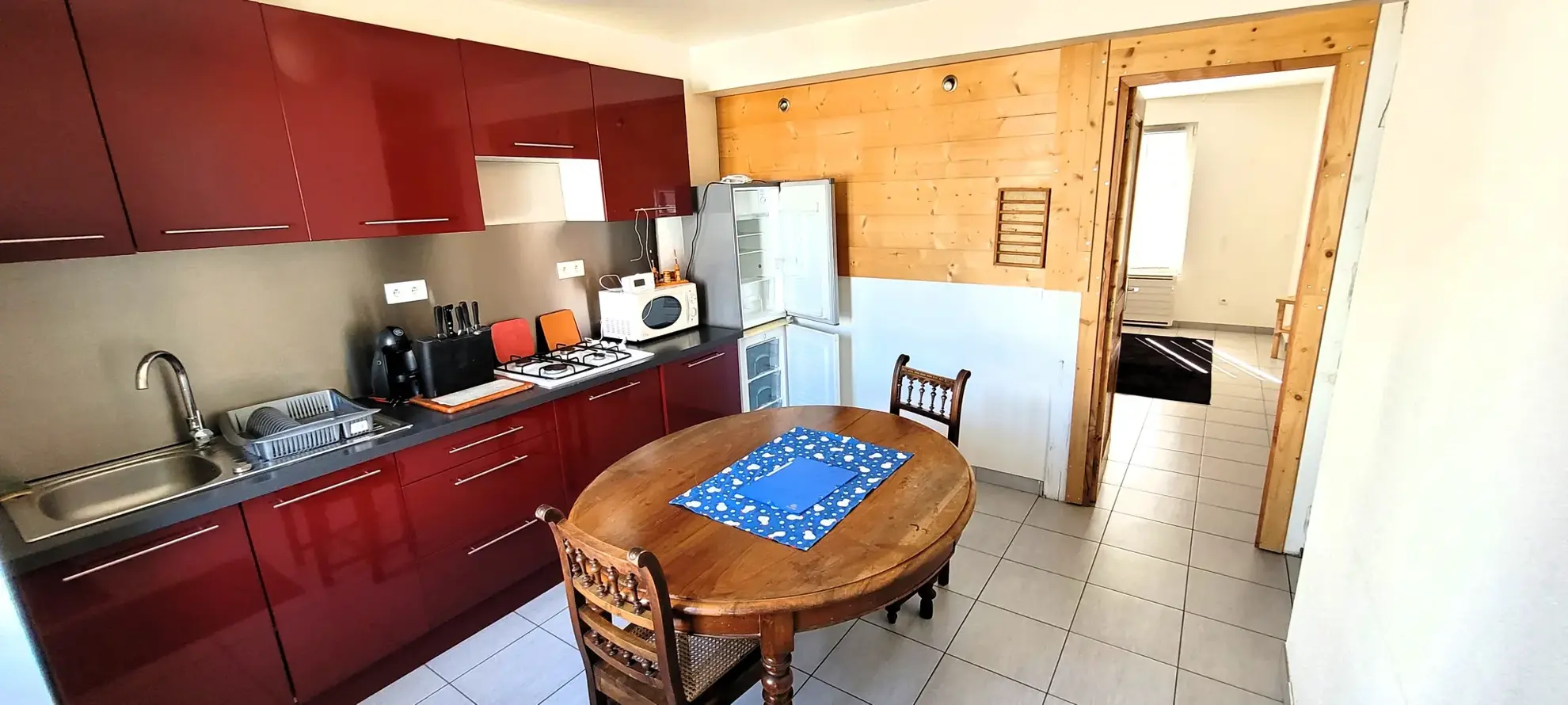 Appartement T2 rénové avec terrasse et parking à Gunsbach près de Munster 