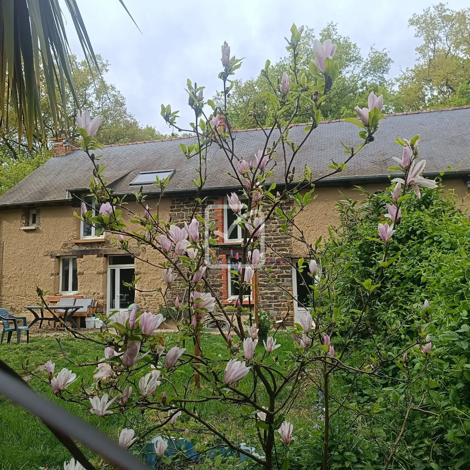 Longère rénovée de 165 m2 avec grand terrain à Mauron en campagne 