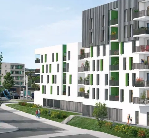 Appartement T2 avec balcon à Lormont - Livraison 2024