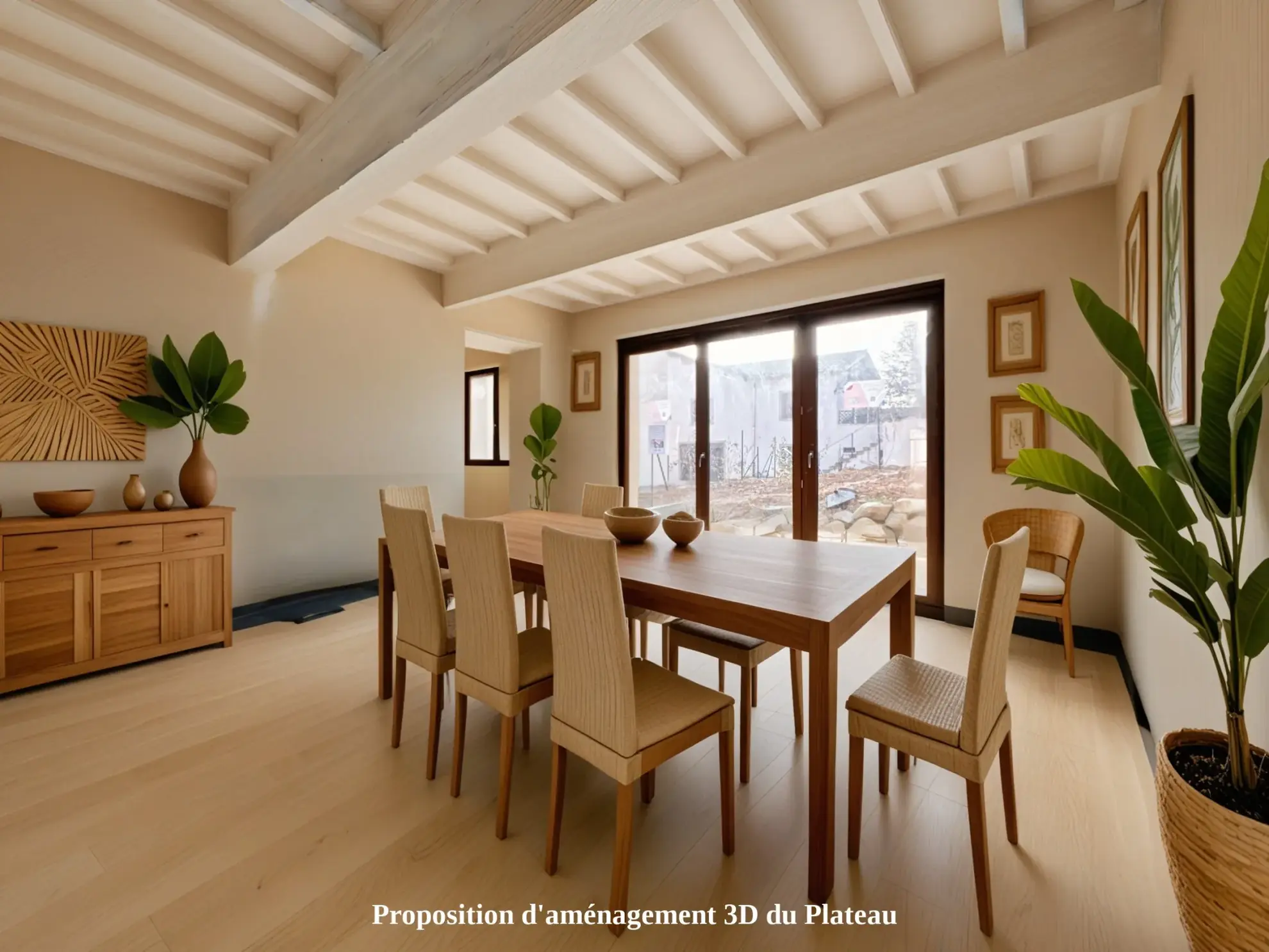 Plateau duplex à rénover avec jardin à Sainte Euphémie, proche Trévoux 