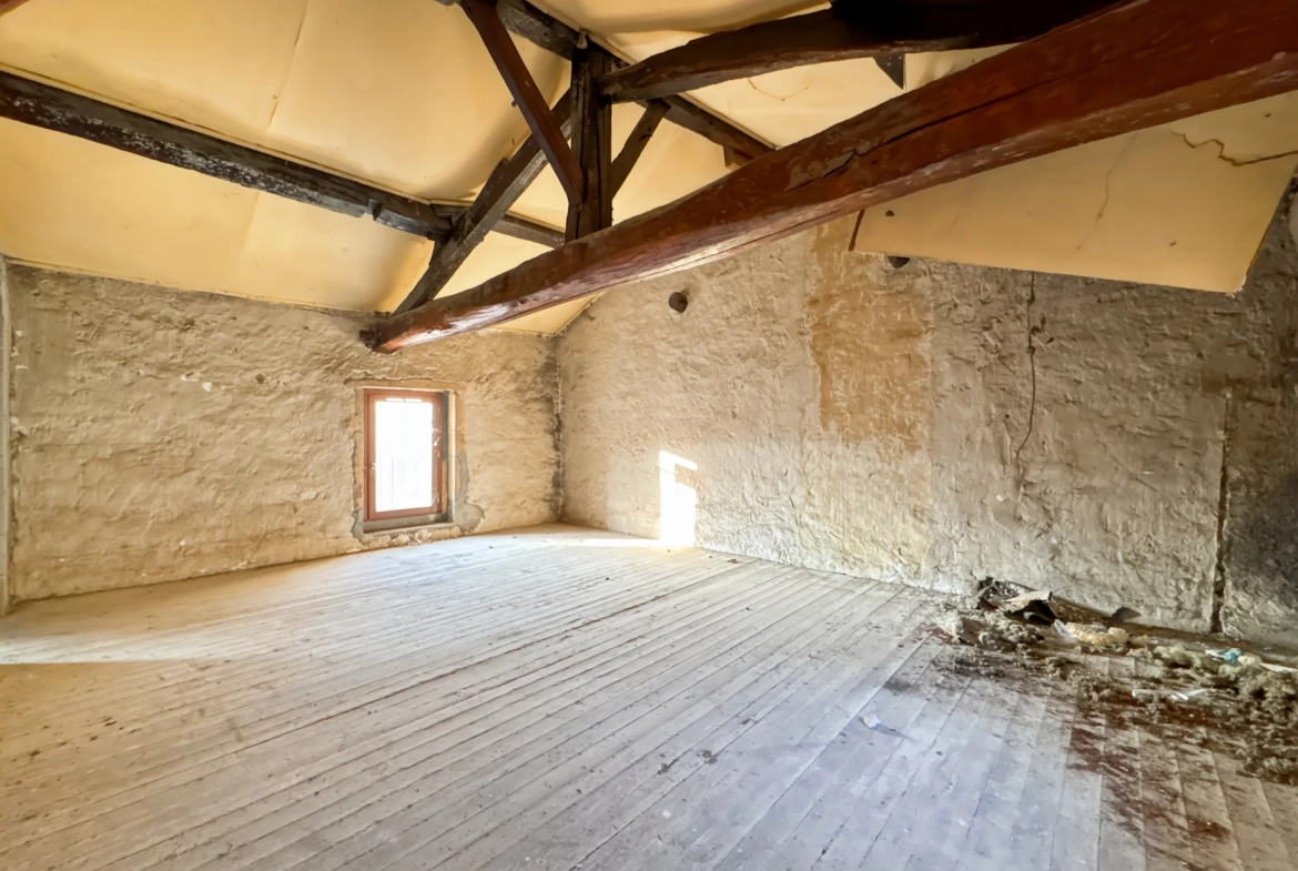 Plateau duplex à rénover avec jardin à Sainte Euphémie, proche Trévoux 