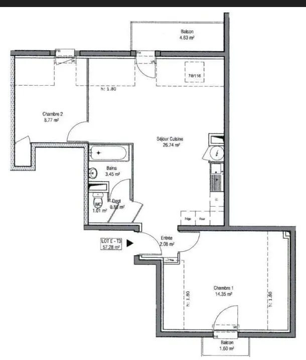 Appartement de 60 m² à Gambaïs avec terrasse et vue dégagée à vendre 