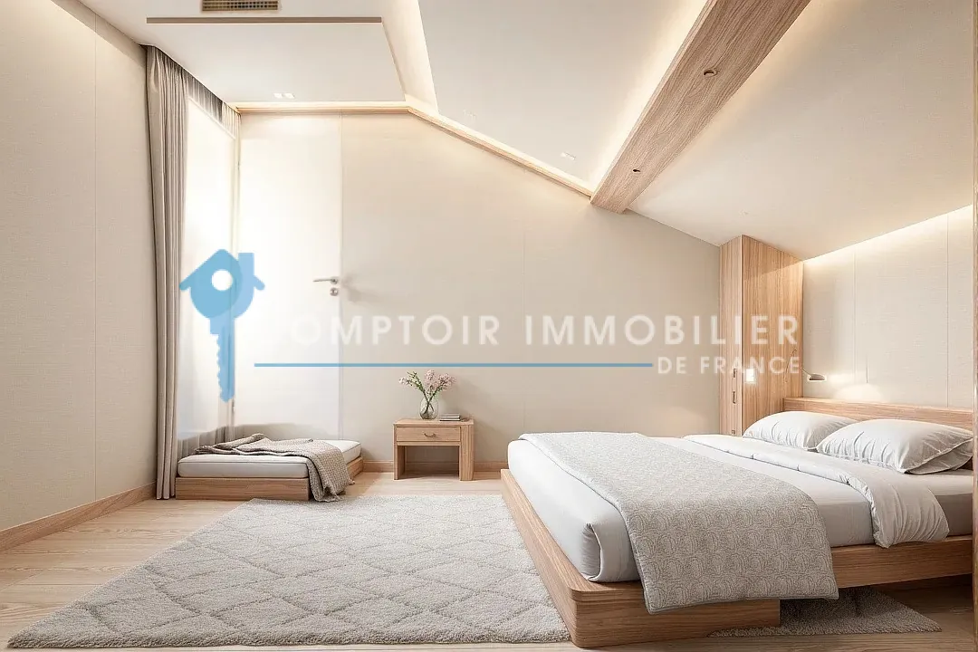 Appartement T4 rénové à Nîmes Feuchères, dernier étage, lumière naturelle, prestations modernes 