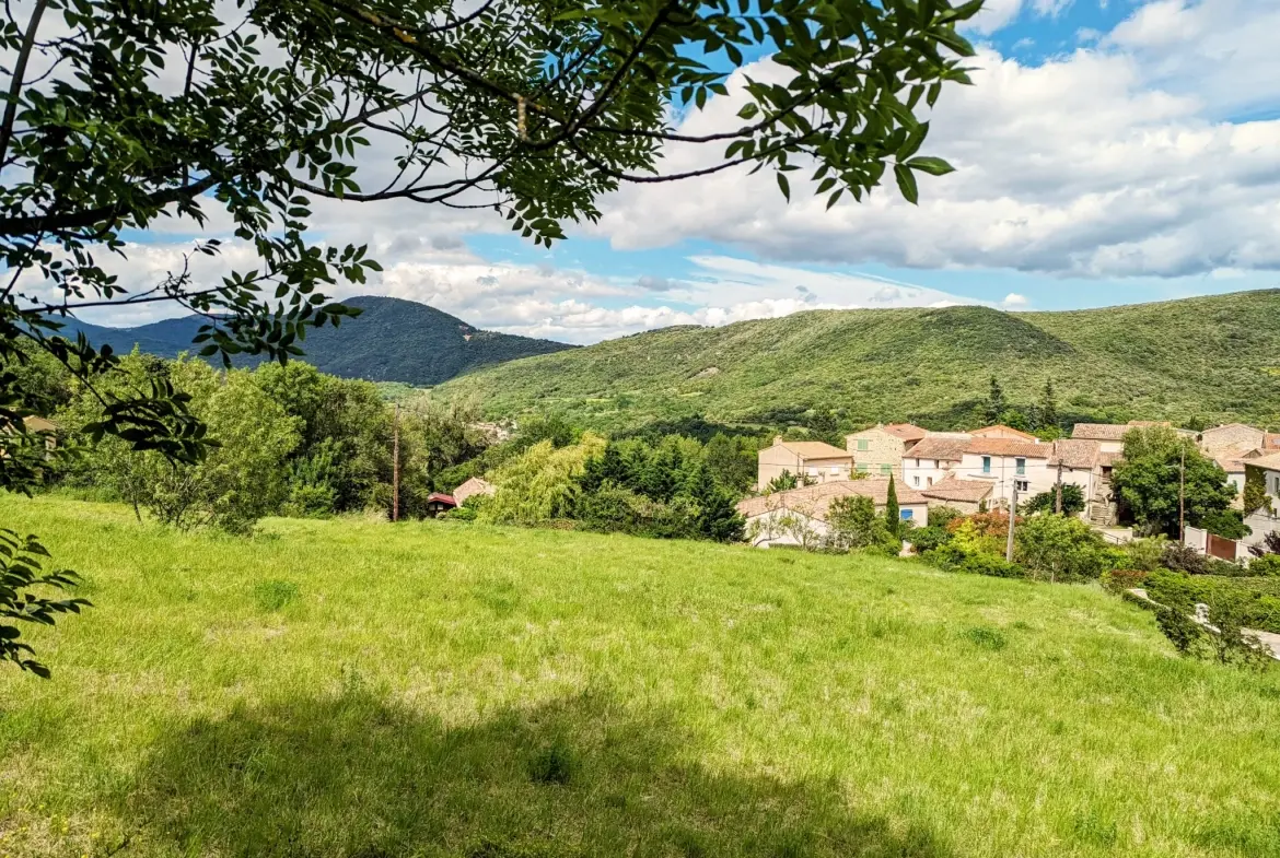 Terrains constructibles dans le Pradal avec vue dominante et exposition sud 