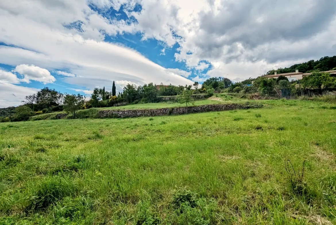Terrains constructibles dans le Pradal avec vue dominante et exposition sud 
