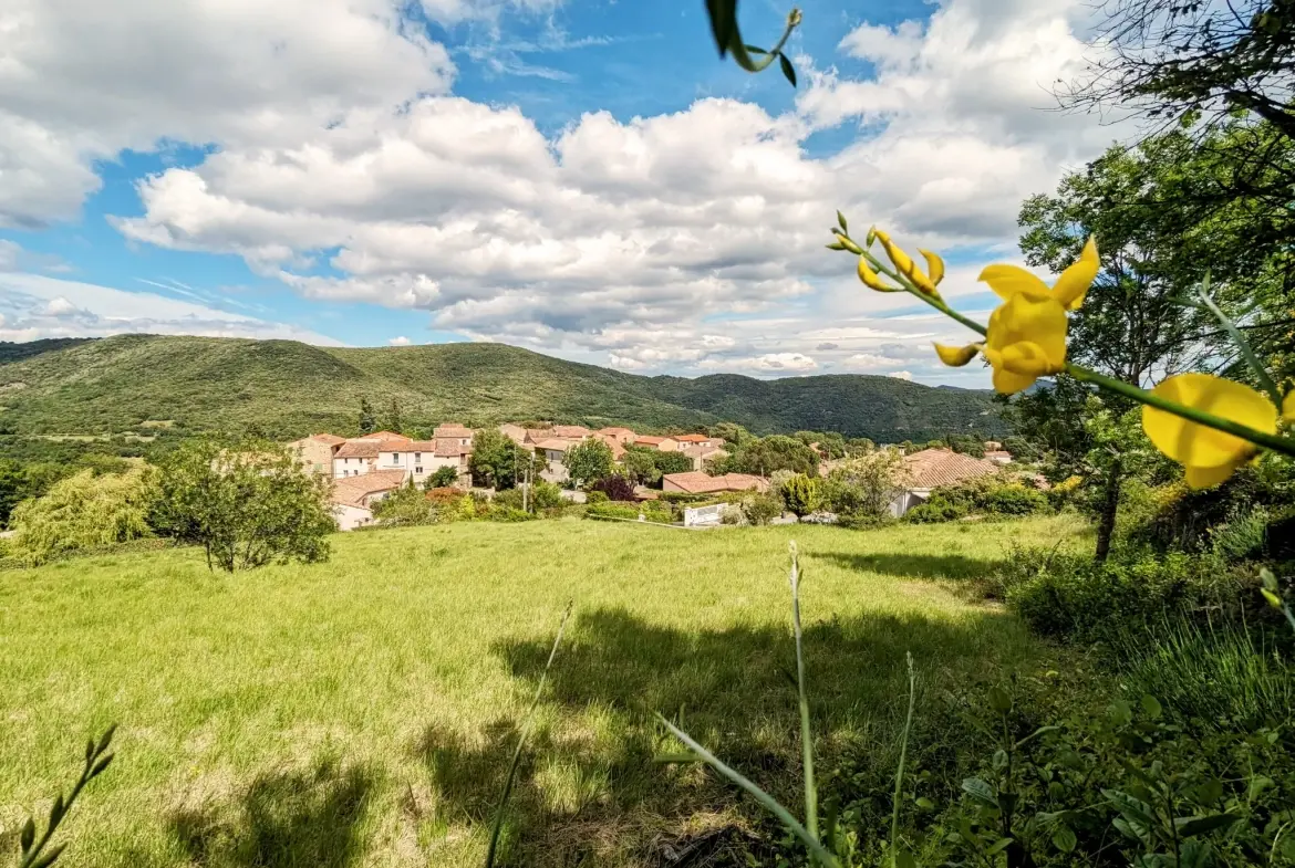 Terrains constructibles dans le Pradal avec vue dominante et exposition sud 