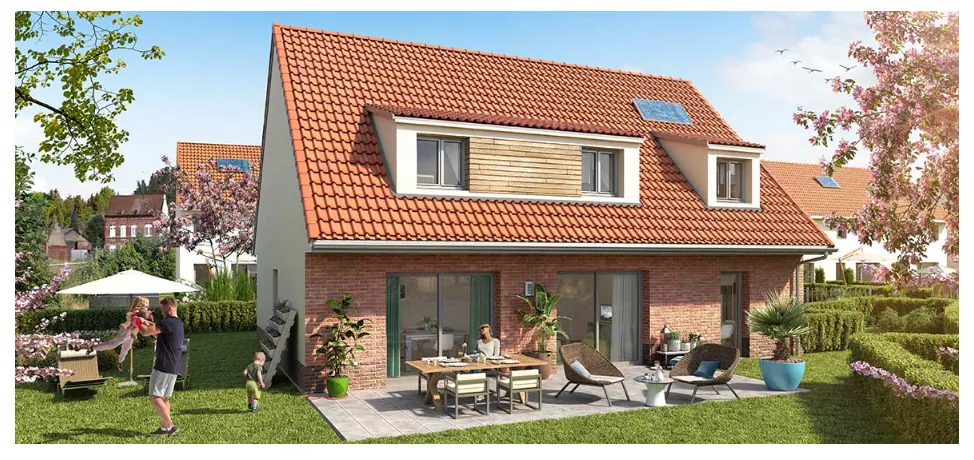 Maison neuve à Halluin avec jardin, terrasse et 3 chambres - livraison octobre 2024 