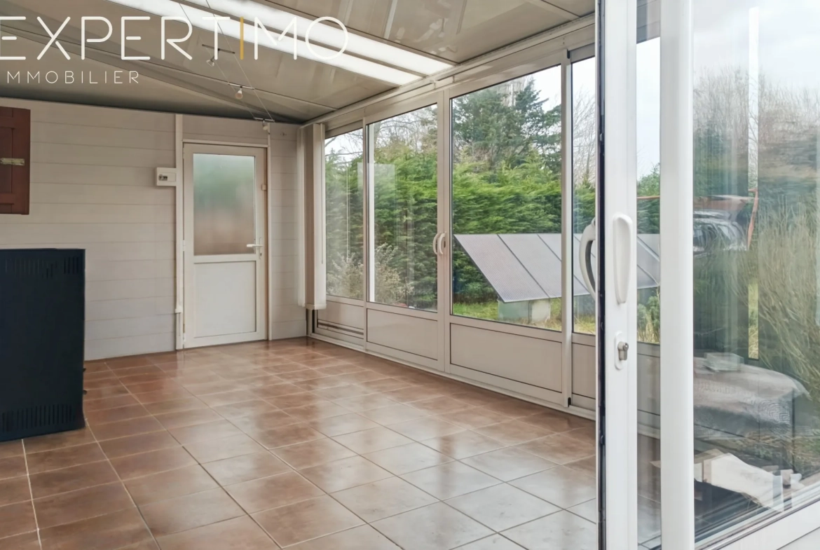 Maison à vendre à Quend - Charmante maison avec jardin, véranda et dépendance 