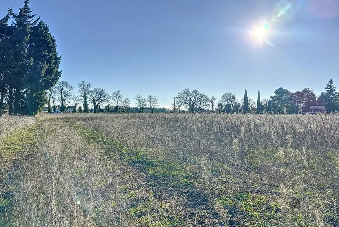 Terrain constructible à Orange de 951 m² avec possibilités de maison plain-pied ou logement unique 