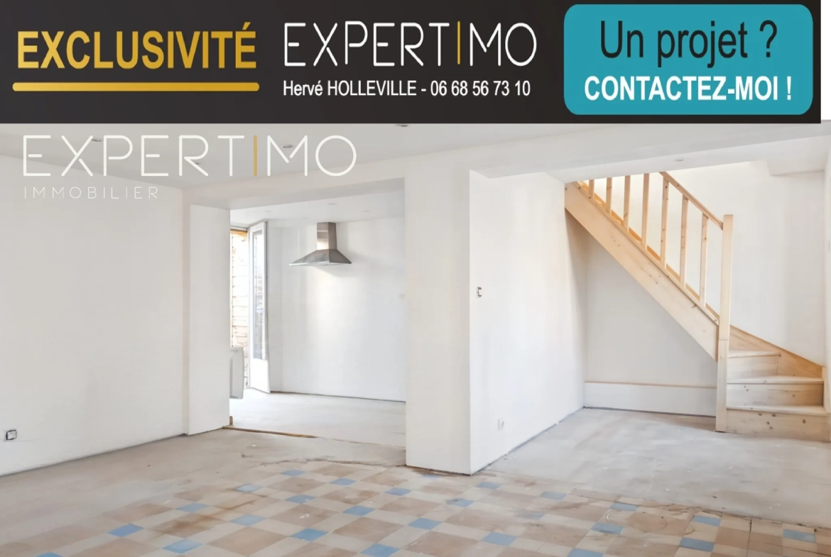 Maison rénovée de 48 m² avec terrasse en plein centre de Rue, Somme 