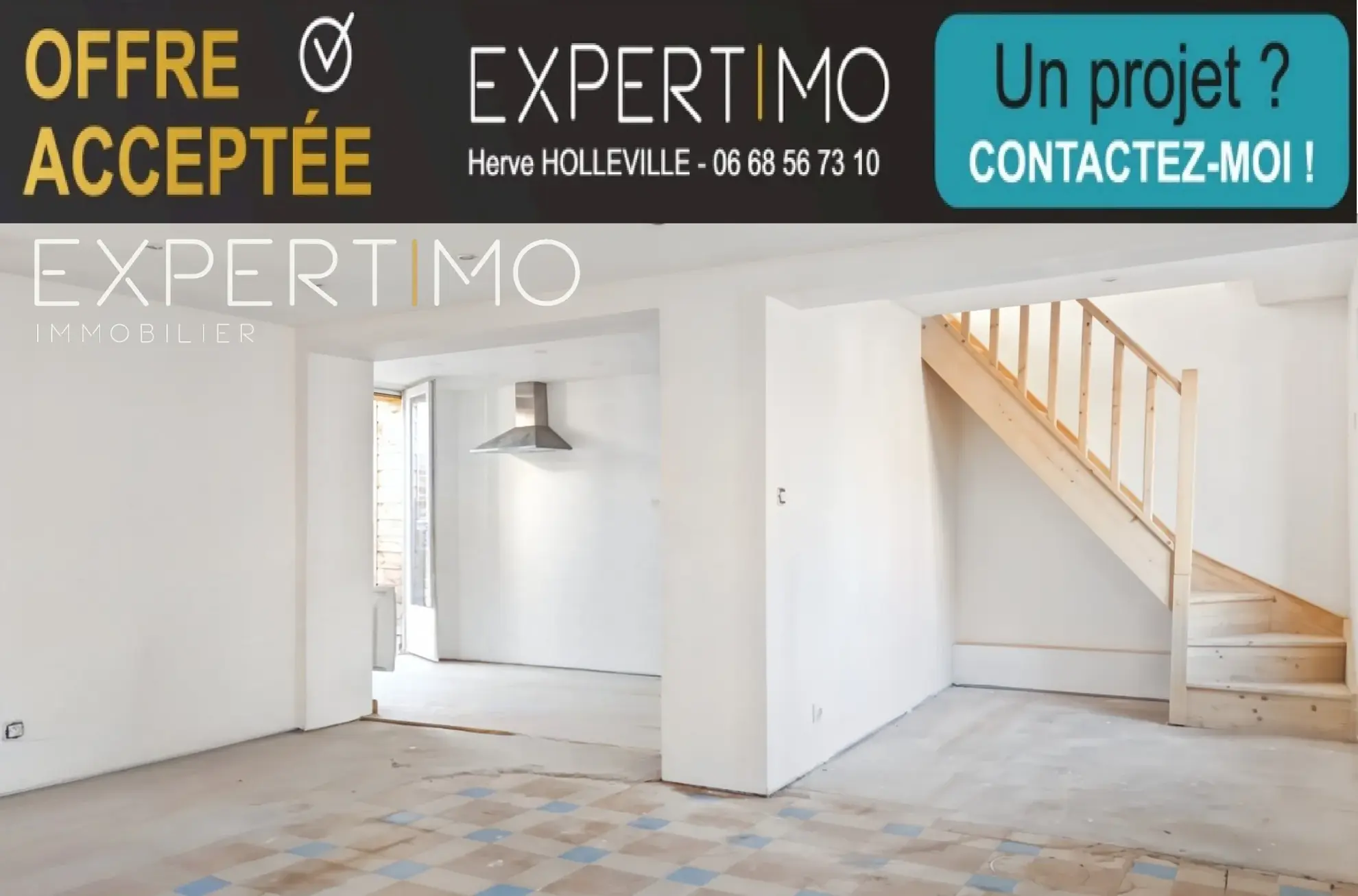Maison rénovée de 48 m² avec terrasse en plein centre de Rue, Somme 