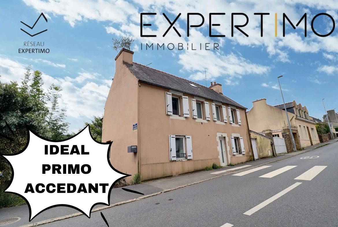 Maison de ville à vendre à Lambézellec, Brest - 3 chambres, charme et proximité du centre 