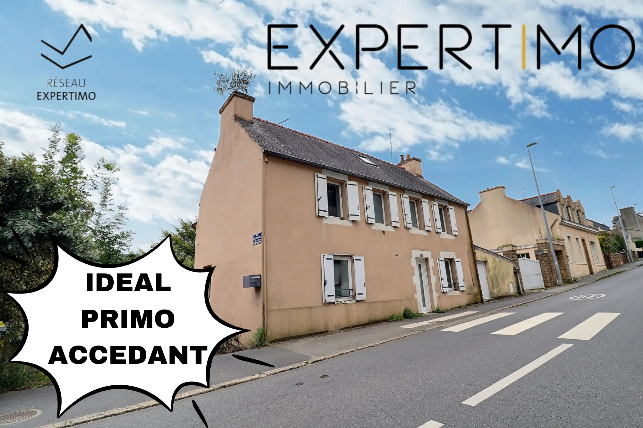 Maison de ville à vendre à Lambézellec, Brest - 3 chambres, charme et proximité du centre 