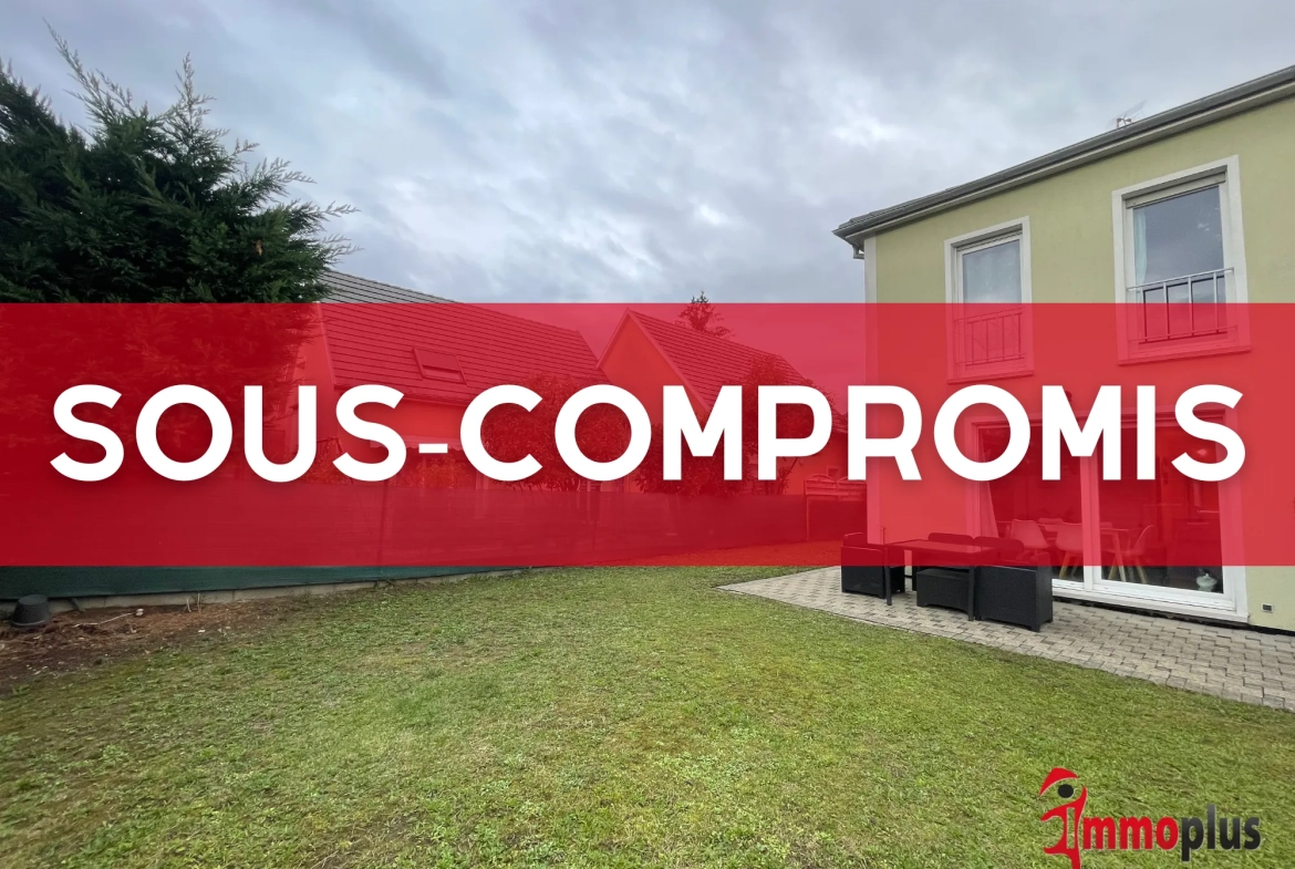 Maison mitoyenne à Pfastatt — 89,65 m², terrasse, jardin et parking privé 