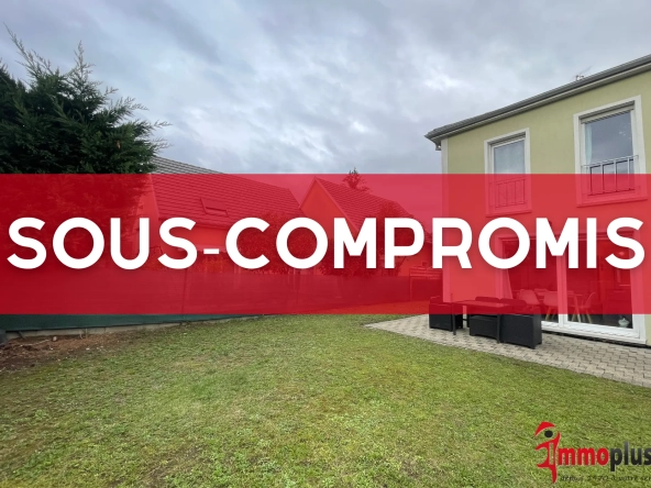 Maison mitoyenne à Pfastatt — 89,65 m², terrasse, jardin et parking privé