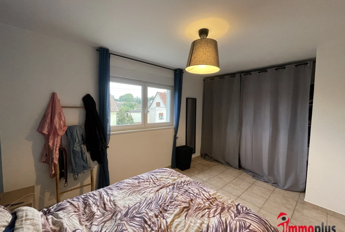 Maison mitoyenne à Pfastatt — 89,65 m², terrasse, jardin et parking privé 