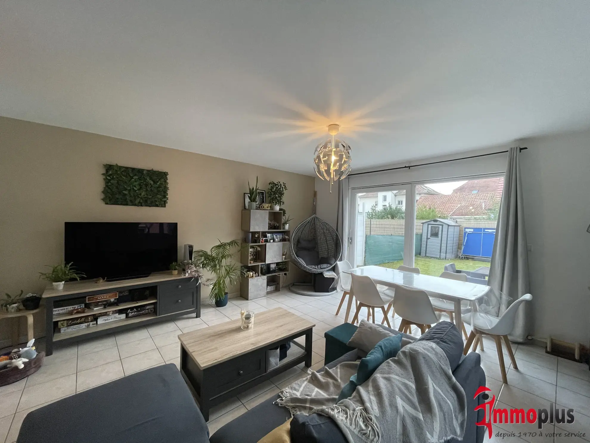 Maison mitoyenne à Pfastatt — 89,65 m², terrasse, jardin et parking privé 