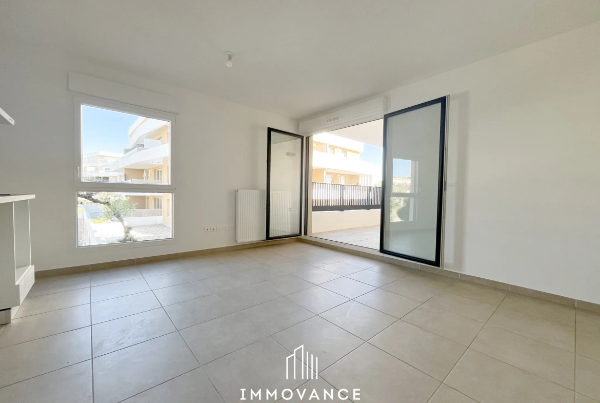 Appartement neuf 2 pièces à Castelnau-Le-Lez avec terrasse et parking 