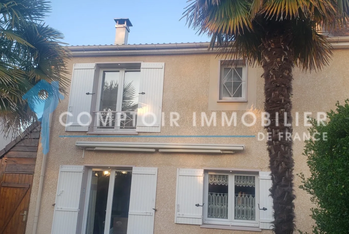 À vendre pavillon de 89 m² à Villabé, proche RER et écoles, jardin paysagé 