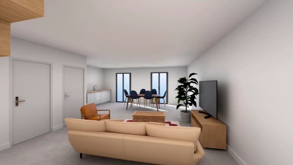 Appartement duplex neuf de 68,62 m² à Jonquières, livraison 2025 avec cave et parking