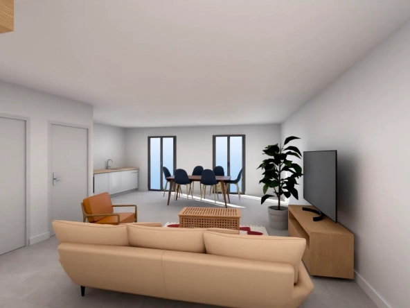 Appartement duplex neuf de 68,62 m² à Jonquières, livraison 2025 avec cave et parking