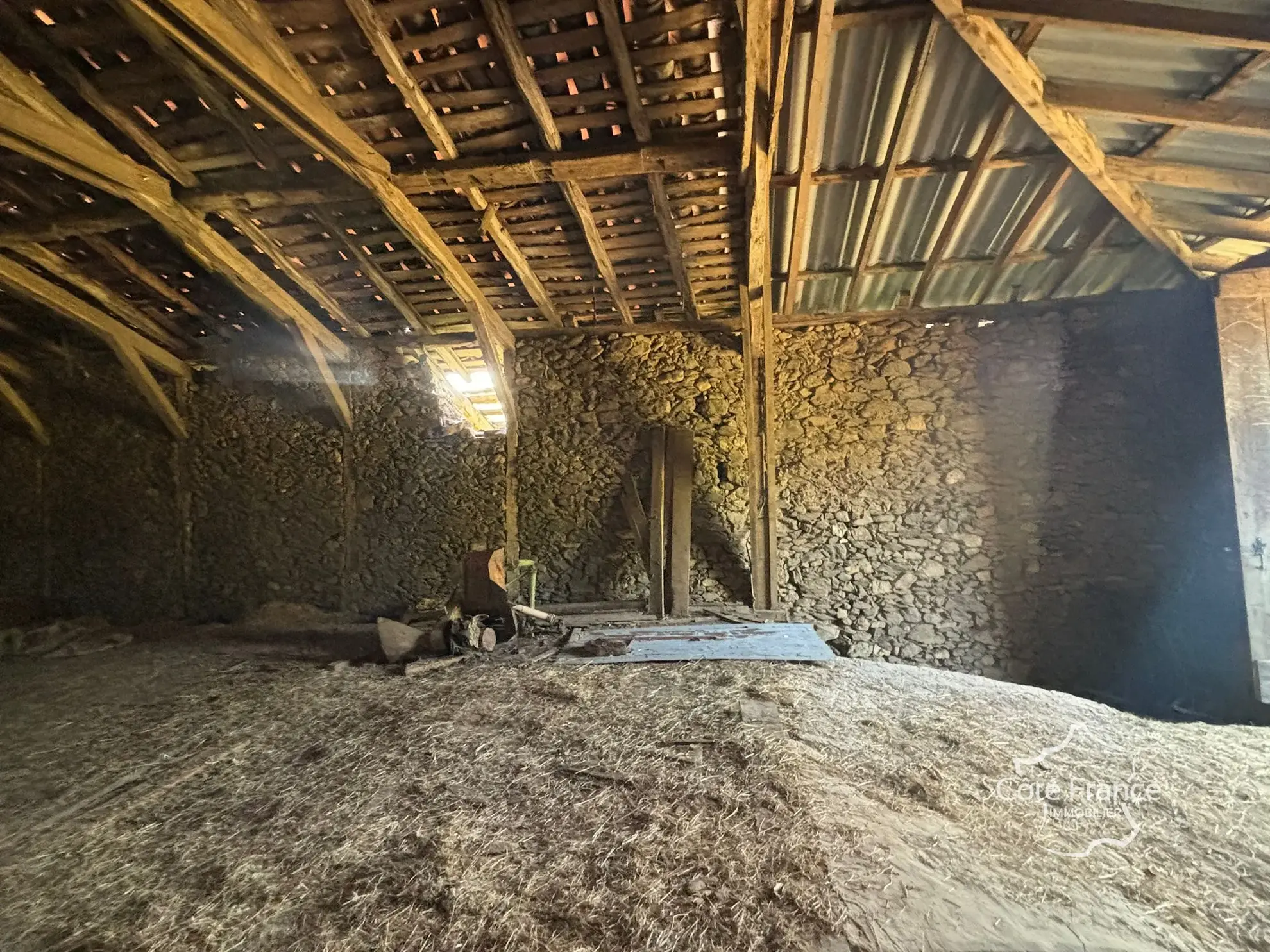 Grande grange en pierre à rénover à Saint-Étienne-de-Maurs (15600), 866 m² de terrain 