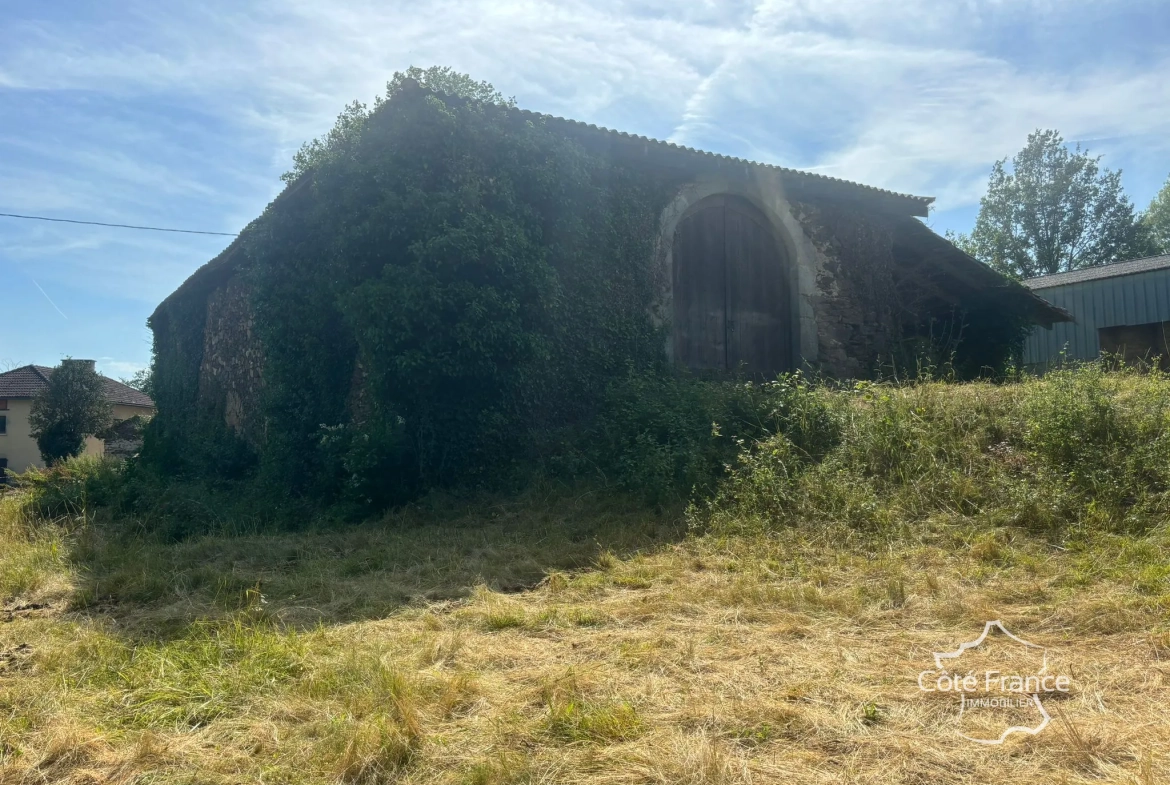 Grande grange en pierre à rénover à Saint-Étienne-de-Maurs (15600), 866 m² de terrain 