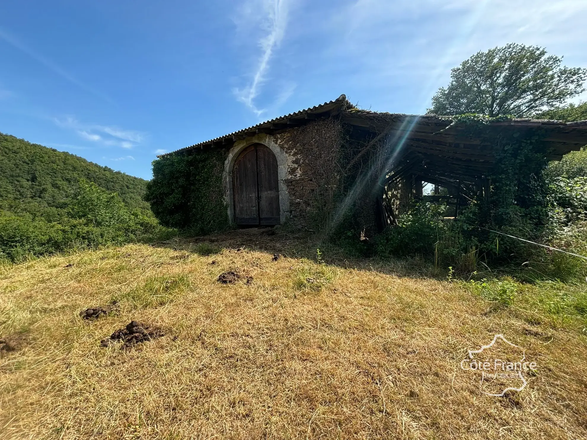 Grande grange en pierre à rénover à Saint-Étienne-de-Maurs (15600), 866 m² de terrain 