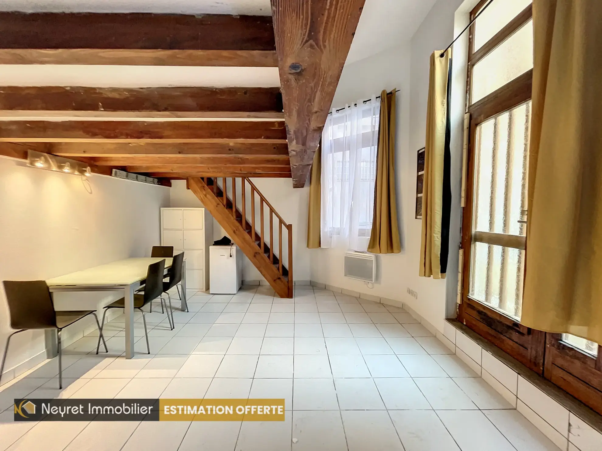 Appartement F1 bis avec mezzanine au centre-ville de Saint-Étienne 