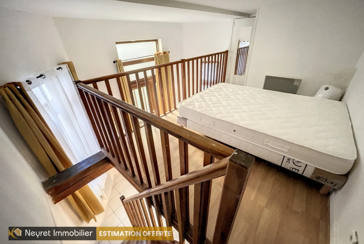 Appartement F1 bis avec mezzanine au centre-ville de Saint-Étienne 