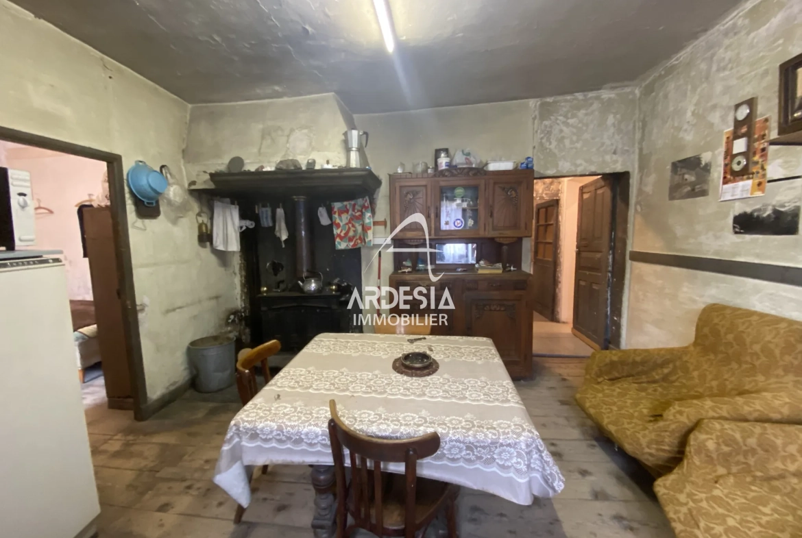 À vendre à Saint-André, deux appartements à réhabiliter avec combles et grange 