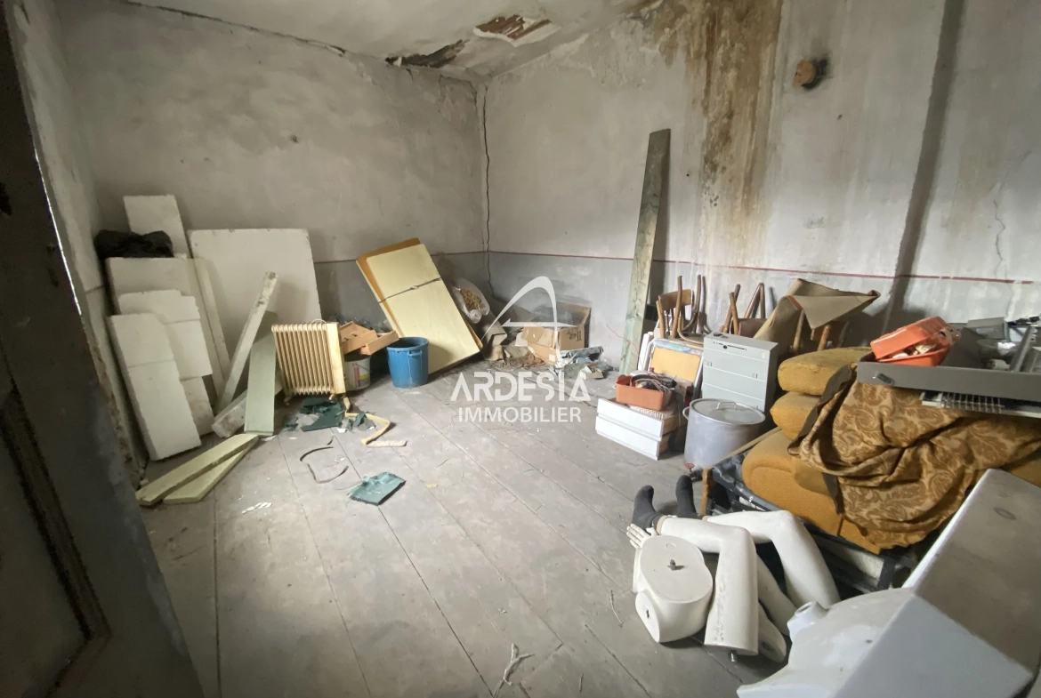 À vendre à Saint-André, deux appartements à réhabiliter avec combles et grange 
