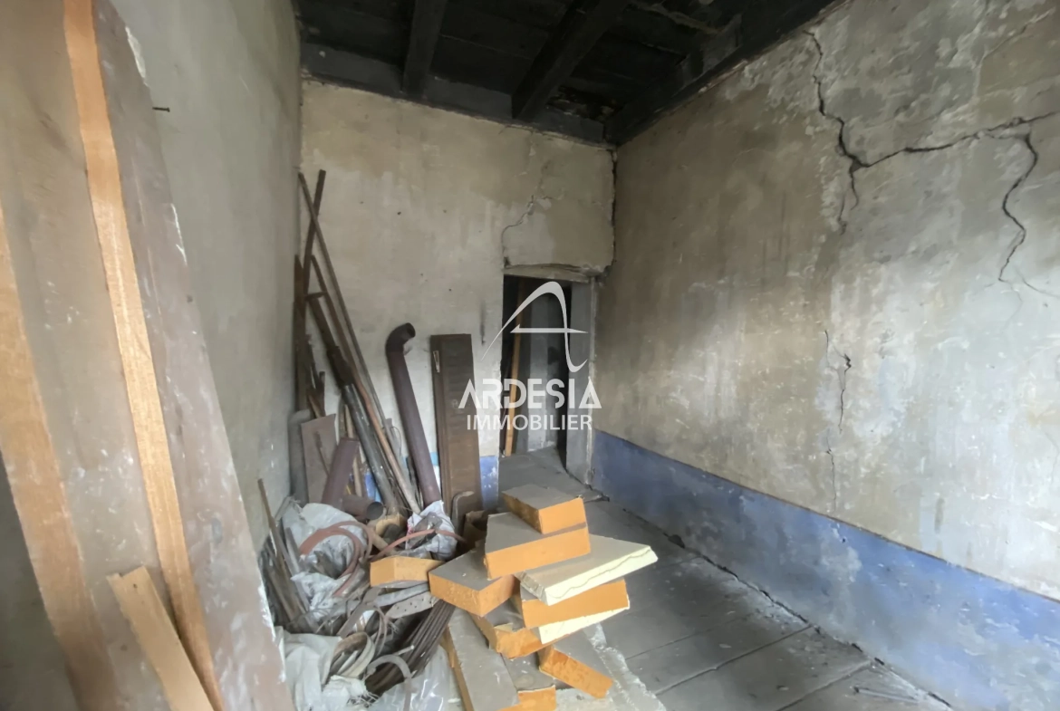 À vendre à Saint-André, deux appartements à réhabiliter avec combles et grange 