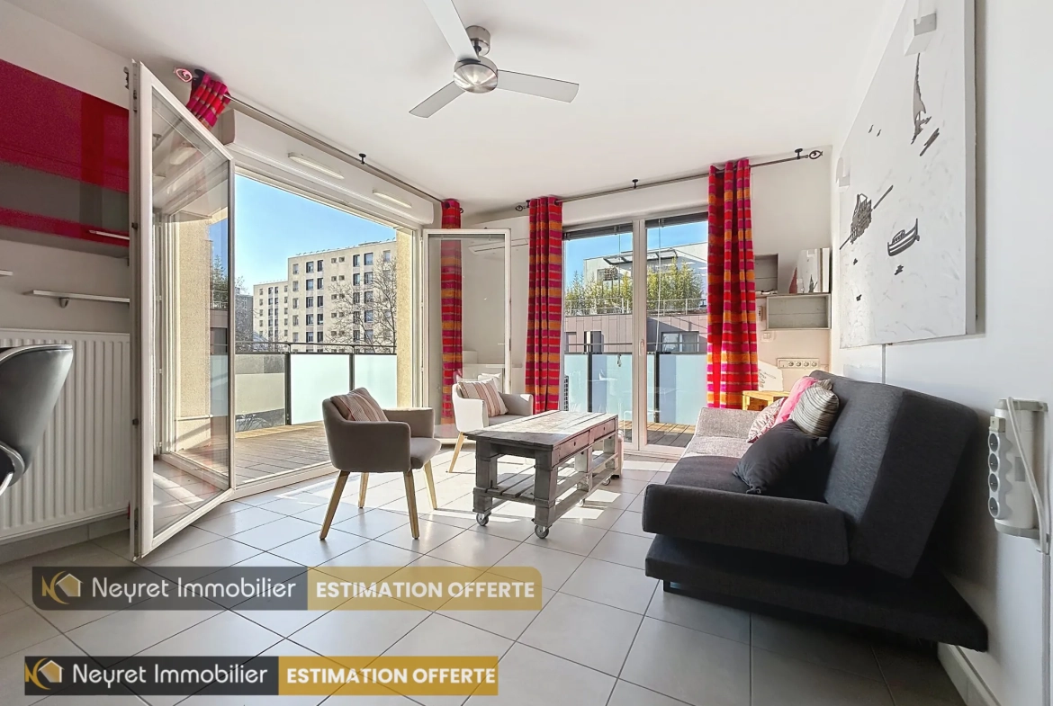 Appartement T3 lumineux de 55,84 m² à Saint-Fons avec parking et terrasse 