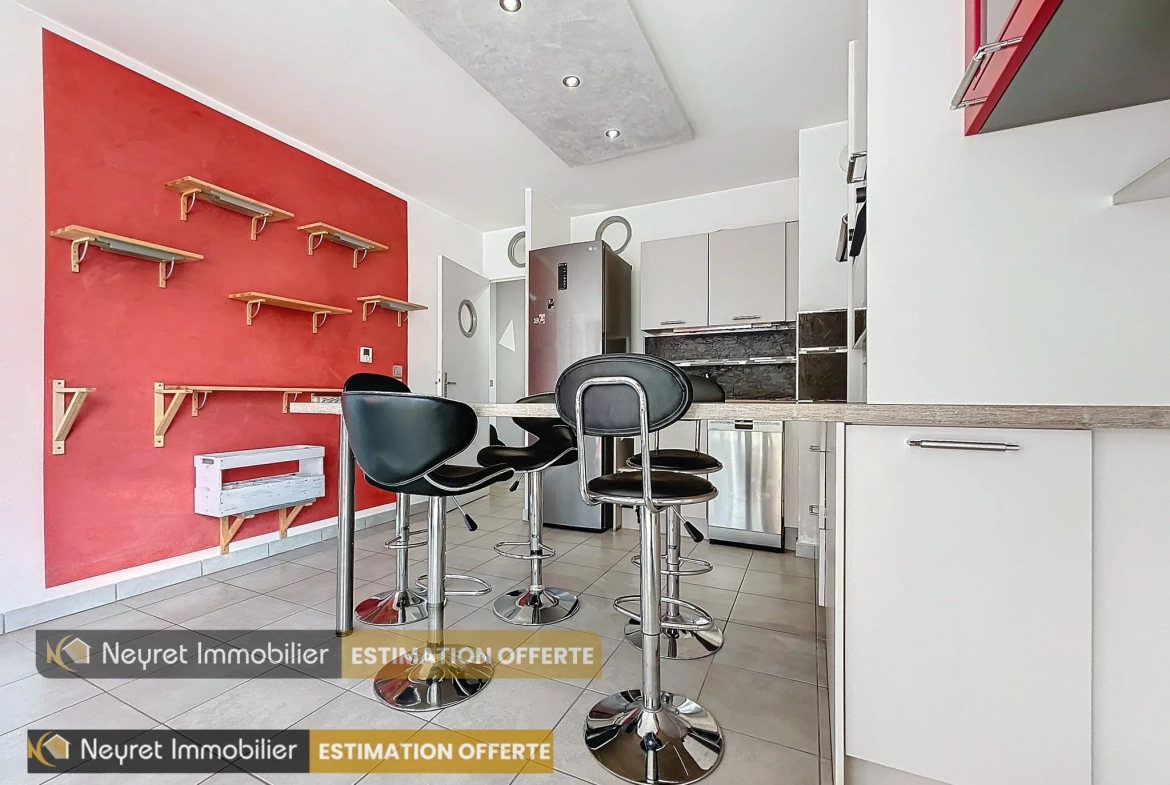 Appartement T3 lumineux de 55,84 m² à Saint-Fons avec parking et terrasse 