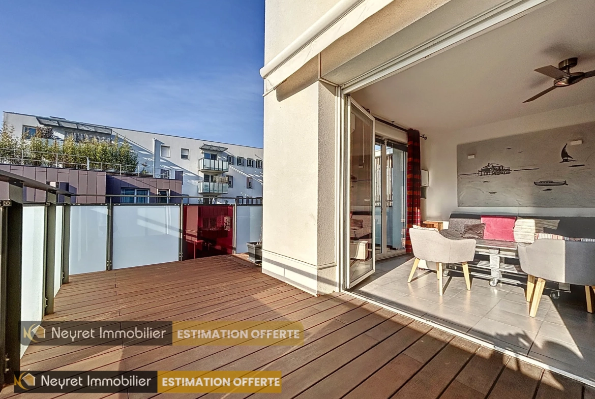 Appartement T3 lumineux de 55,84 m² à Saint-Fons avec parking et terrasse 