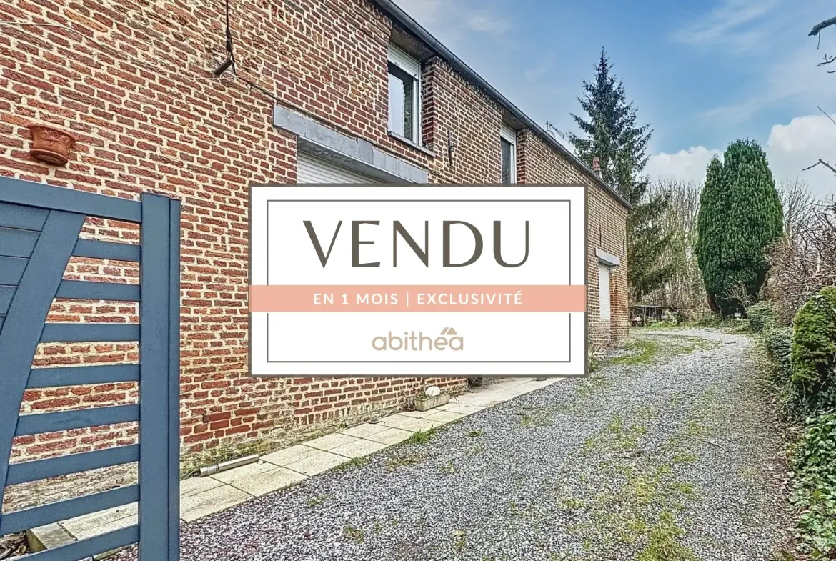 Maison individuelle 158 m² à Gommegnies avec jardin sans vis-à-vis 