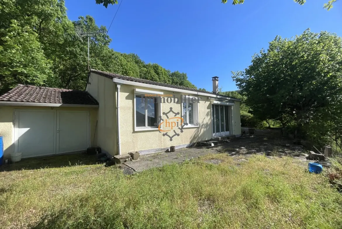 À vendre maison avec terrain à Saint Affrique, 70 m², proche ville 