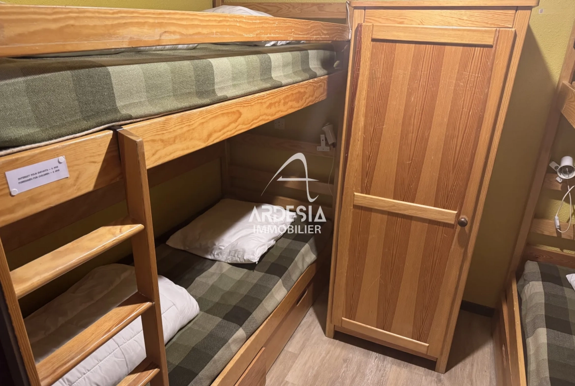 Charmant appartement de 22 m² avec vue panoramique sur les pistes à La Norma 