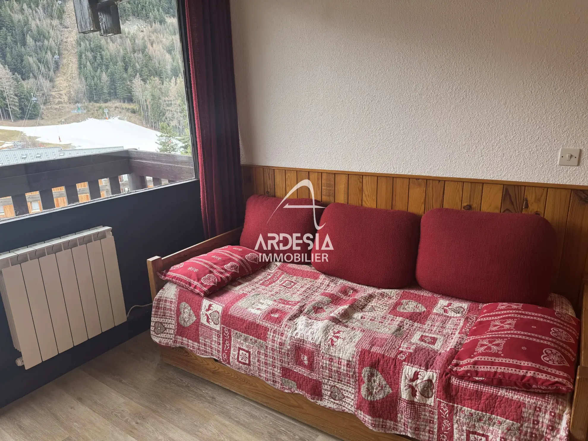 Charmant appartement de 22 m² avec vue panoramique sur les pistes à La Norma 