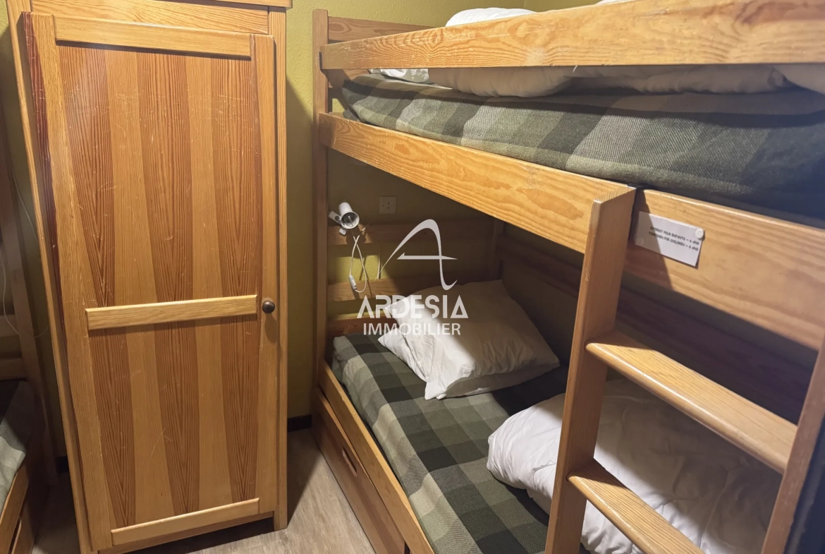 Charmant appartement de 22 m² avec vue panoramique sur les pistes à La Norma 