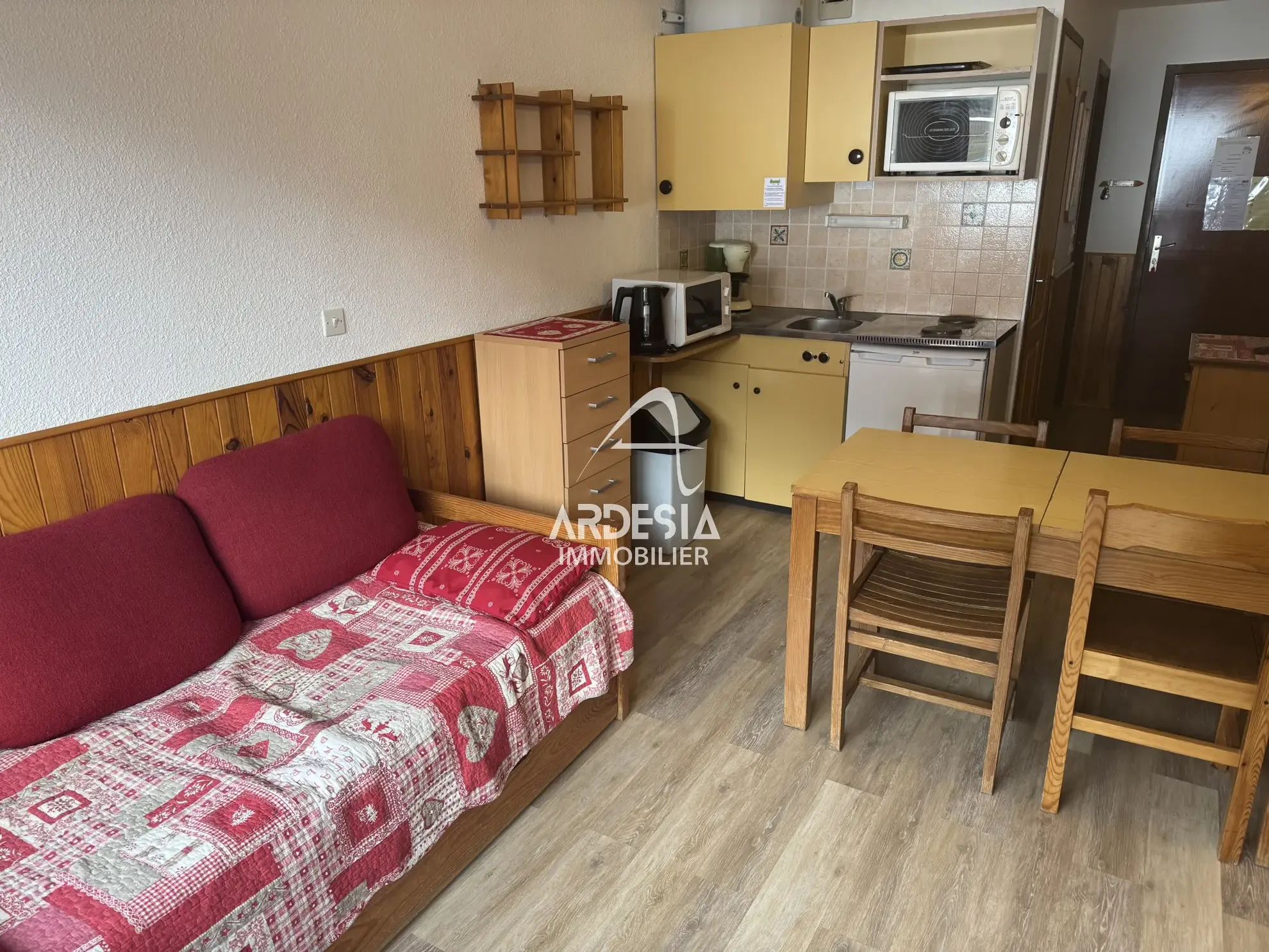 Charmant appartement de 22 m² avec vue panoramique sur les pistes à La Norma 