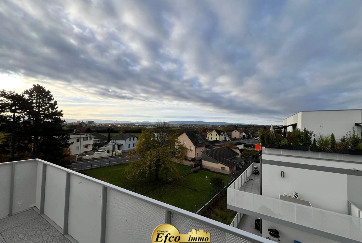 Appartement T3 neuf à St Louis avec terrasse et garage privé 