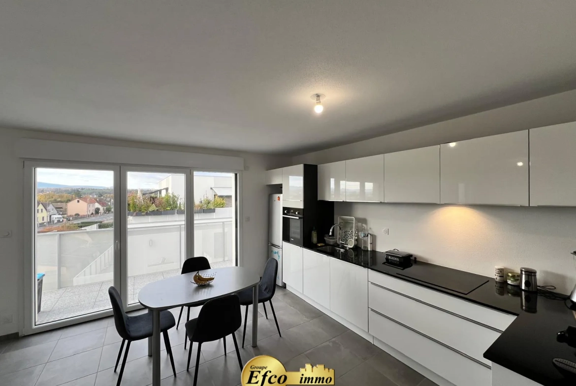 Appartement T3 neuf à St Louis avec terrasse et garage privé 