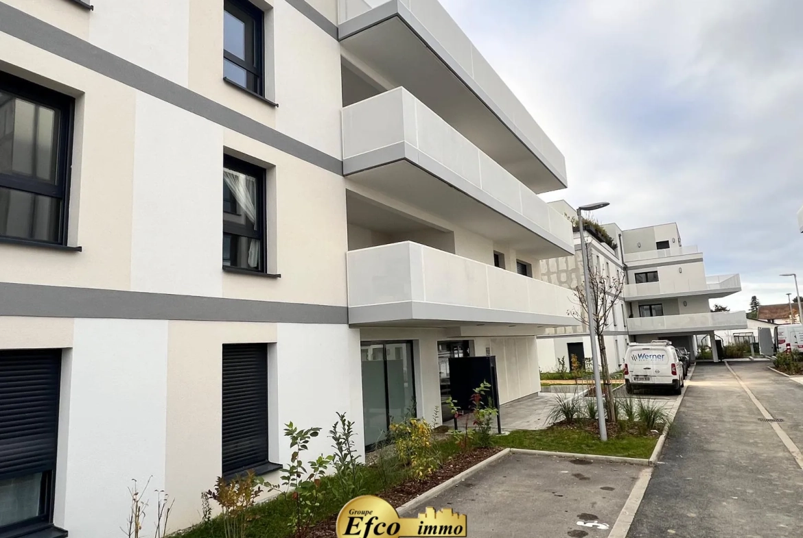 Appartement T3 neuf à St Louis avec terrasse et garage privé 