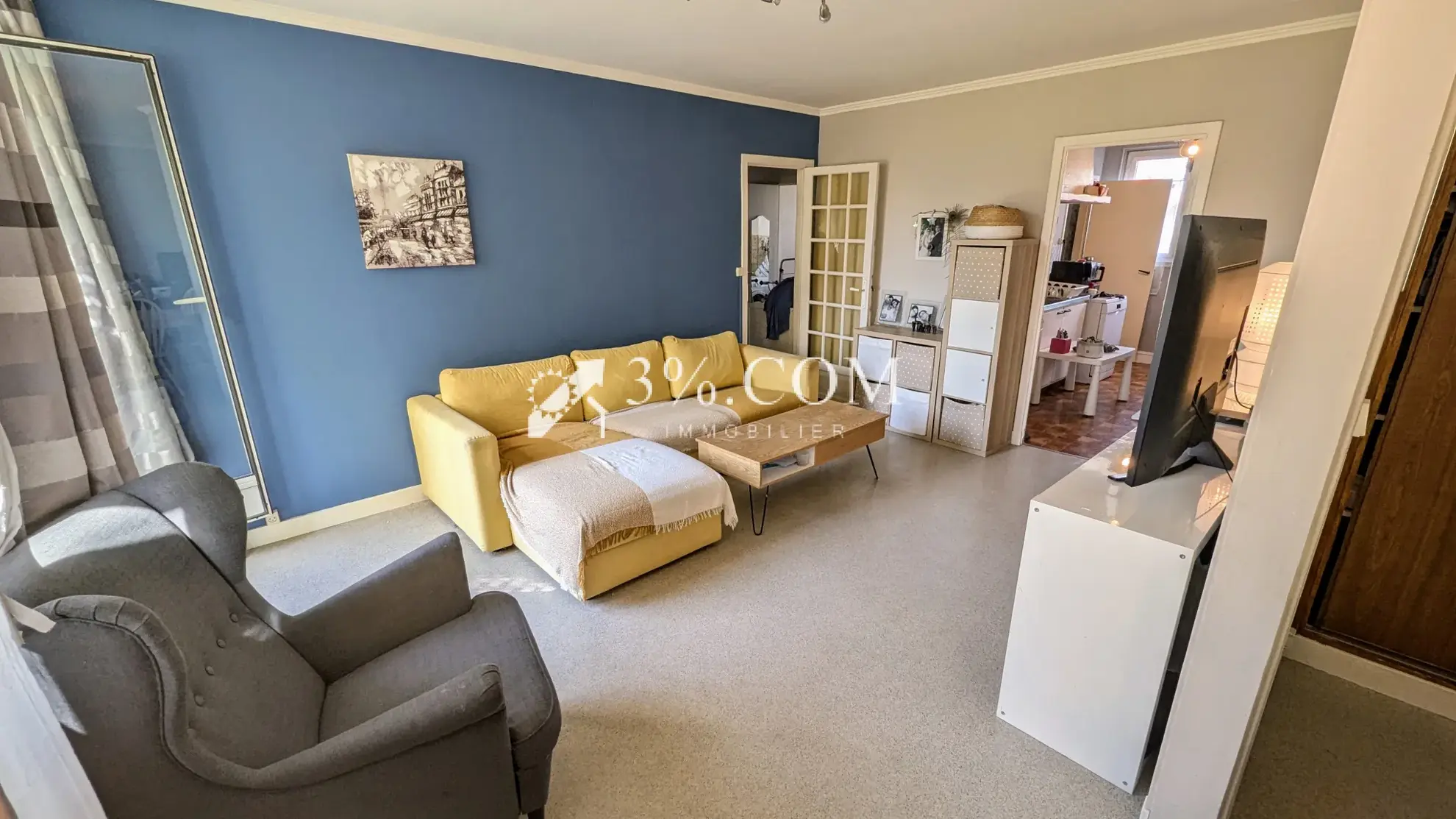 Appartement 4 pièces lumineux avec balcon, cave et parking à Poissy – Quartier Sablons 